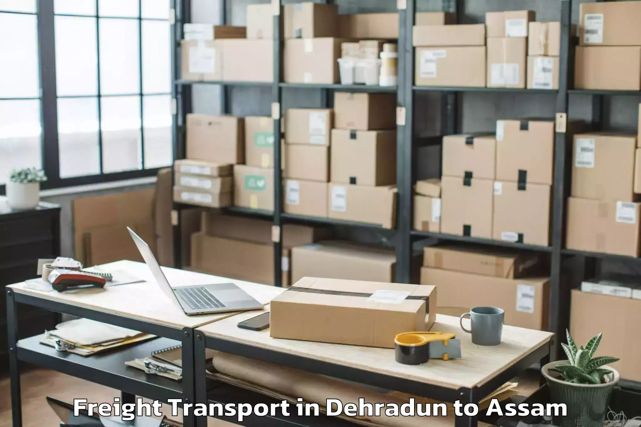 Affordable Dehradun to Sarthebari Freight Transport